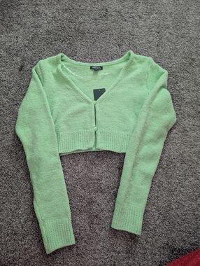 Wild Fable Mint Green Cropped Cardigan